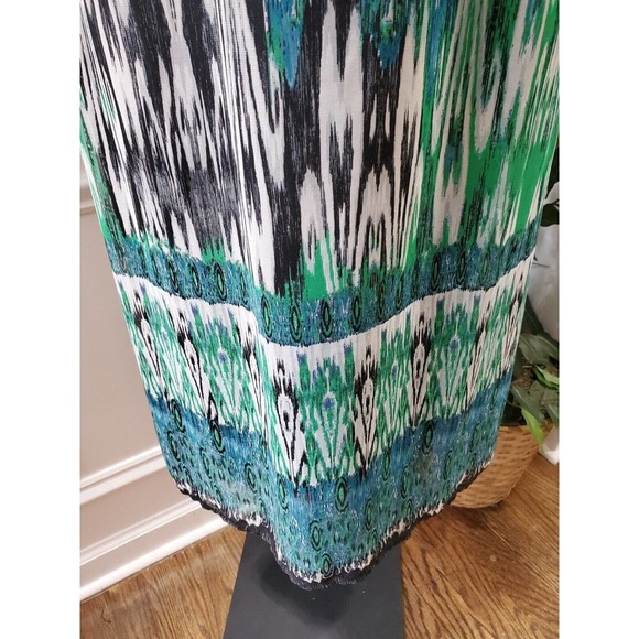 JFW Women Multicolor 100% Polyester Sweetheart Neck Sleeveless Long Maxi Dress L - Picture 4 of 10